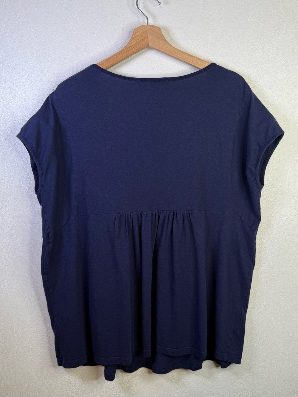 Gloria Vanderbilt Blue Short Sleeve Embroidered Top Women’s Size XXL - Picture 13 of 15